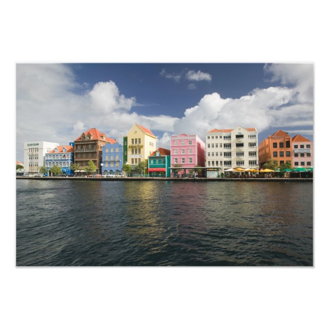 ABC Islands, CURACAO, Willemstad: Harborfront Photo Print (Front)