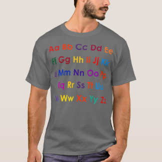 ABC learning Alphabet  T-Shirt