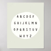 ABC letters. alphabet . Poster & Prints