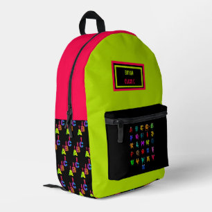ABC letters Printed Backpack