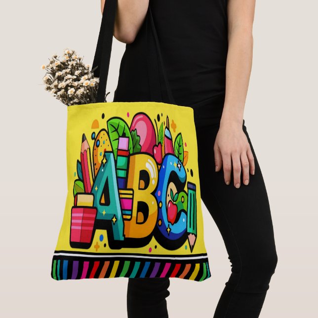 ABC LOOK AT ME - See Back  Tote Bag (Close Up)