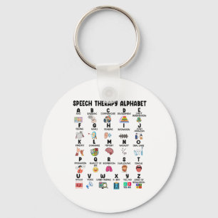 Abc Of Speech Therapy Alphabet Speech Language Pat Key Ring