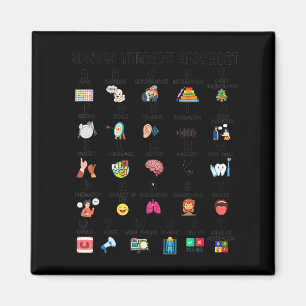 Abc Of Speech Therapy Alphabet Speech Language Pat Magnet