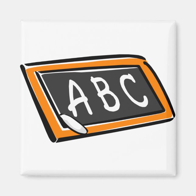 ABC On Blackboard Magnet (Front)