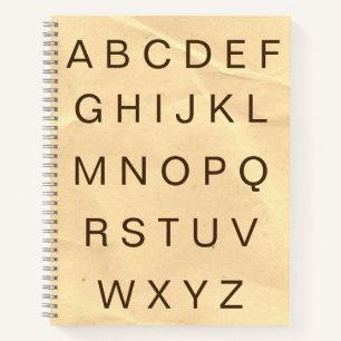 ABC Paper Alphabet Letters Practice Notebook