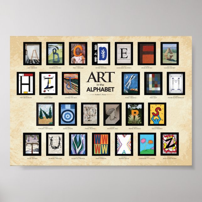 ABC Poster - Art in the Alphabet (Front)