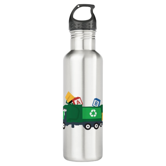 ABC Recycling Garbage Truck  710 Ml Water Bottle (Front)