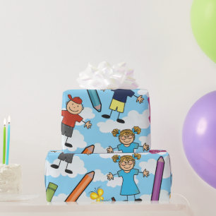 ABC School Children  Wrapping Paper