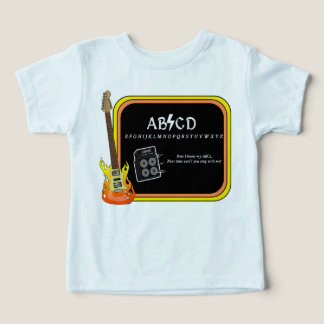 ABCD Alphabet AC/DC Spoof T-shirt