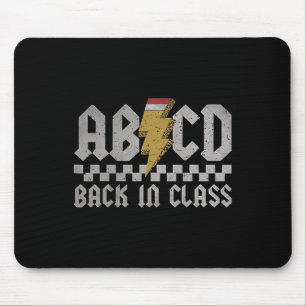 Abcd Back In Cl First Day Back To School Teacher S Mouse Pad