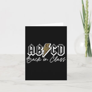 Abcd Back In Cl Teacher Card