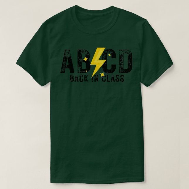 ABCD Back In Class 4 T-Shirt (Design Front)