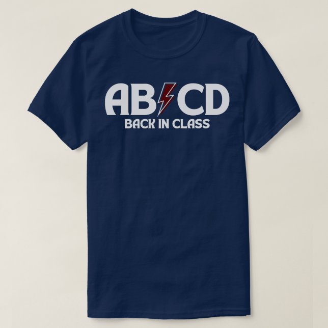 ABCD Back In Class 6 T-Shirt (Design Front)