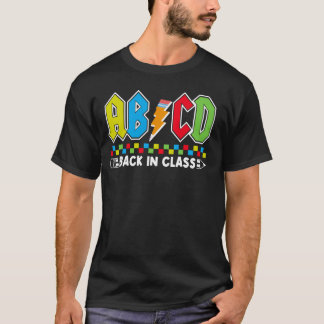 ABCD Back in Class Rocks Back To School Boys Girls T-Shirt