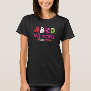 ABCD Back To School  1st Grade Squad T-Shirt