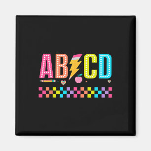 Abcd Back To School Tee  Magnet