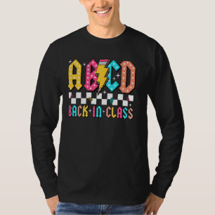 ABCD Black In Class Teacher Student First Day Back T-Shirt