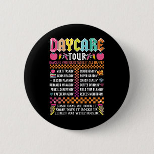Abcd Daycare Tour Teacher Worker Ck To School Ck S 6 Cm Round Badge