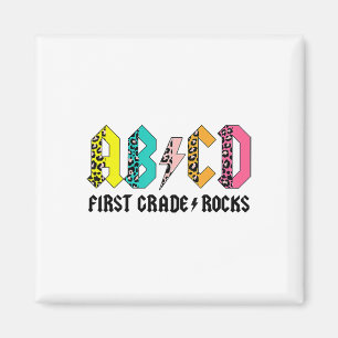 Abcd First Grade Rocks Ck To School 1st Grade Teac Magnet
