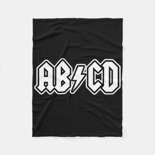 Abcd Fun Back To School Teacher Student  Fleece Blanket (Front)