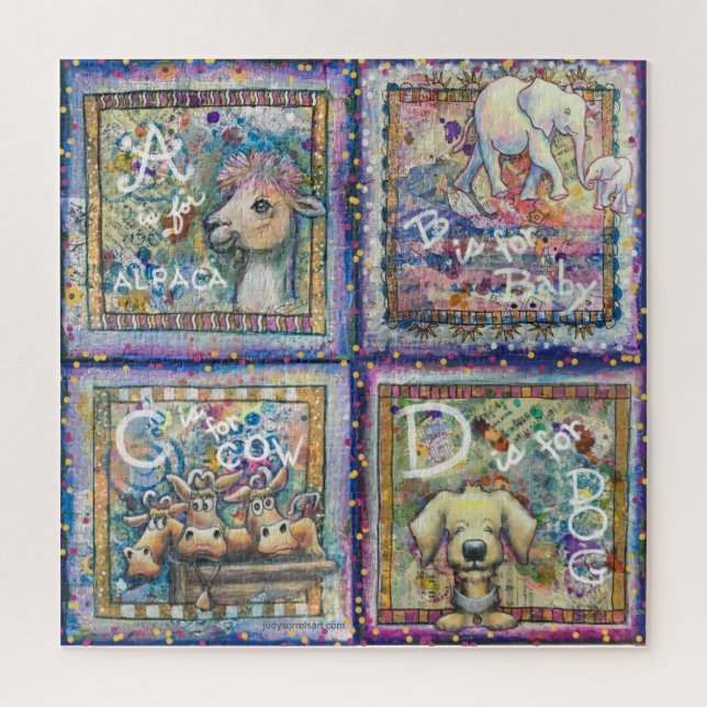ABCD JIGSAW PUZZLE (Vertical)