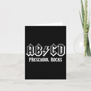 Abcd Rocks Back To School Preschool Rocks Fun Teac Card