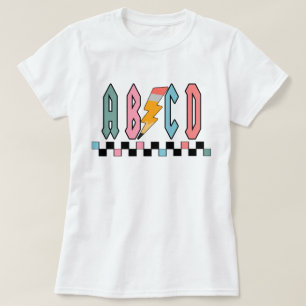 Abcd Teacher Shirt, Teacher Appreciation Gift,   T-Shirt