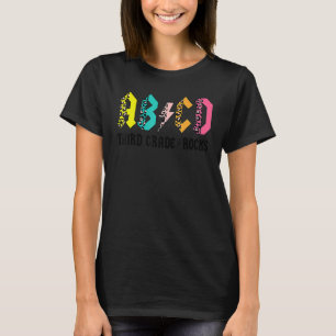 Abcd Third Grade Rocks Back To School 3rd Grade Te T-Shirt