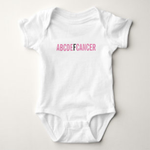 ABCDE F CANCER BABY BODYSUIT