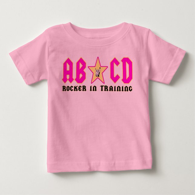 abcdpink baby T-Shirt (Front)