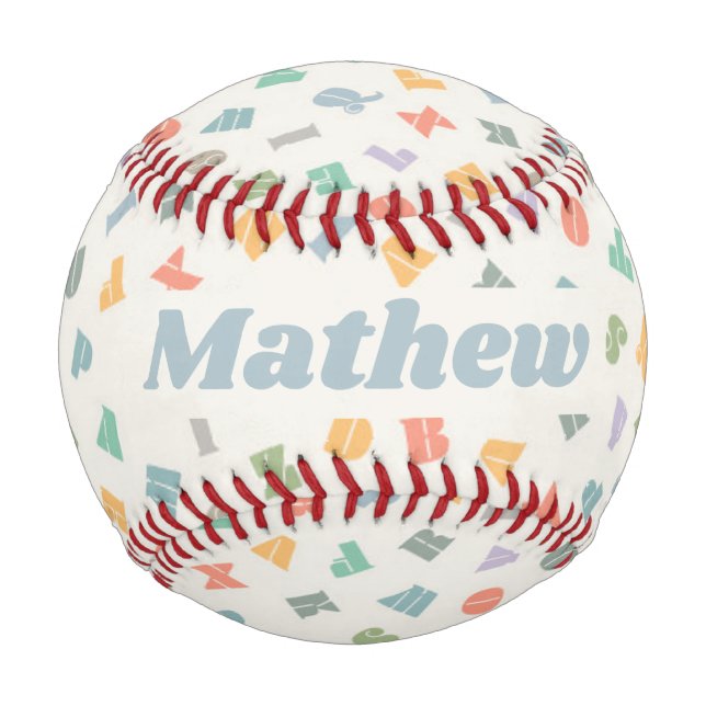 ABCs -  Alphabet Custom Baby’s 1st Baseball (Front)