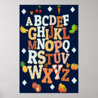 ABCs alphabet homeschool classroom chart poster