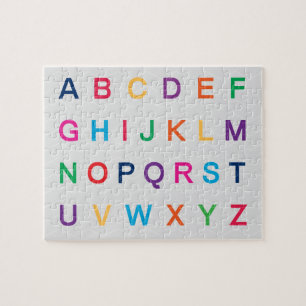 ABC's Alphabet learning colourful ABC letters Jigsaw Puzzle