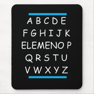 ABC's Funny Sarcastic Grammar Mouse Pad