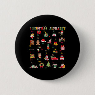 Abcs Learning Kindergarten Teacher Christmas Light 6 Cm Round Badge