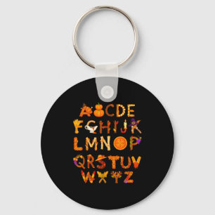 Abcs Learning Kindergarten Teacher Thanksgiving Al Key Ring