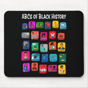 Abcs Of Black History Month Pride For Women Men Te Mouse Pad