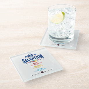 ABCs of Salvation Glass Coaster