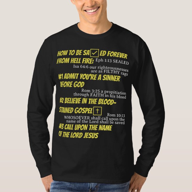 ABCs of Salvation T-Shirt (Long Sleeves) (Front)