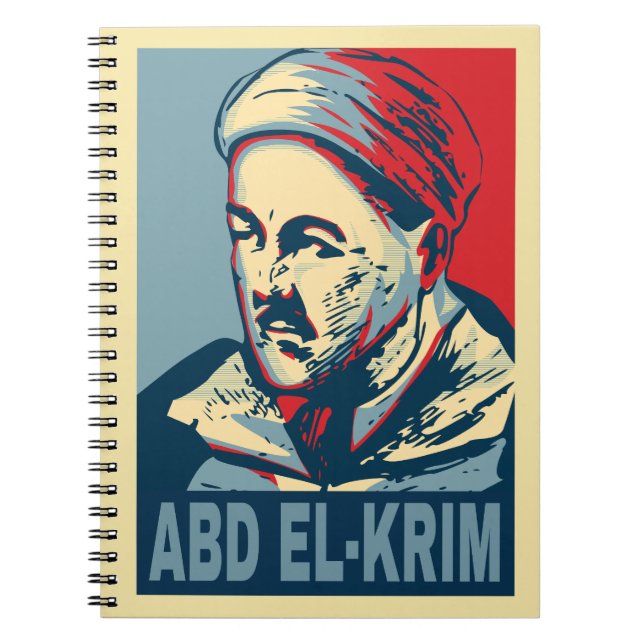 Abd el-Krim Rif Leader Hope Style Abdelkarim Notebook (Front)