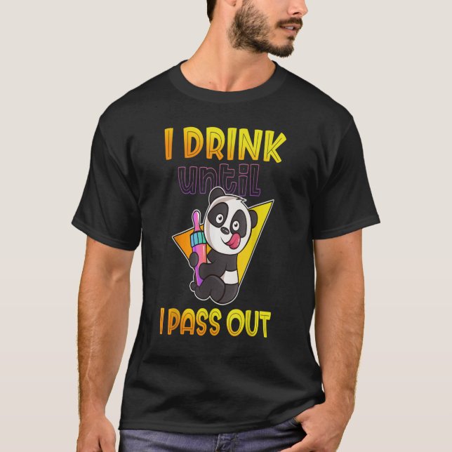 ABDL AGePLAY ABDL I drink until I pass out Cute Pa T-Shirt (Front)
