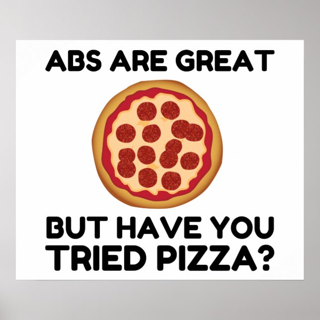 Abdominals Pizza Poster (Front)