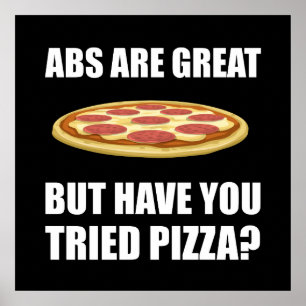 Abdominals Pizza Poster