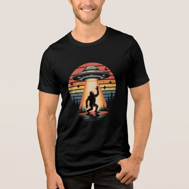"Abducted by Style" Bigfoot Tri-Blend Shirt (Front)