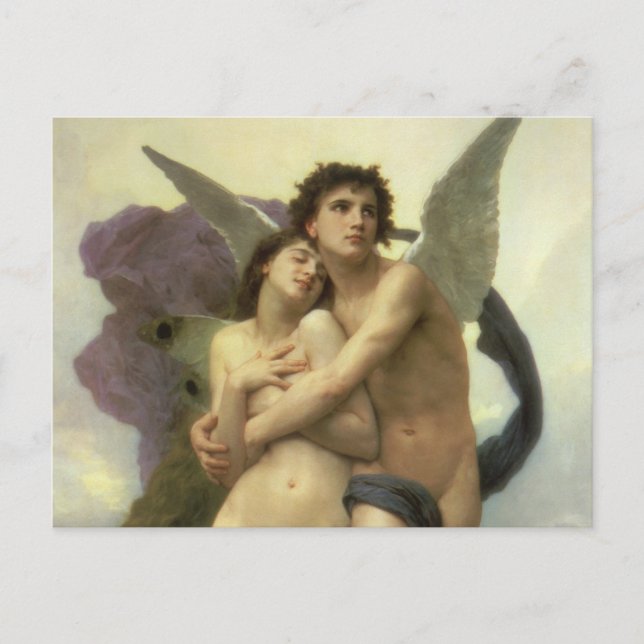Abduction (aka Ravishment) of Psyche by Bouguereau Postcard (Front)