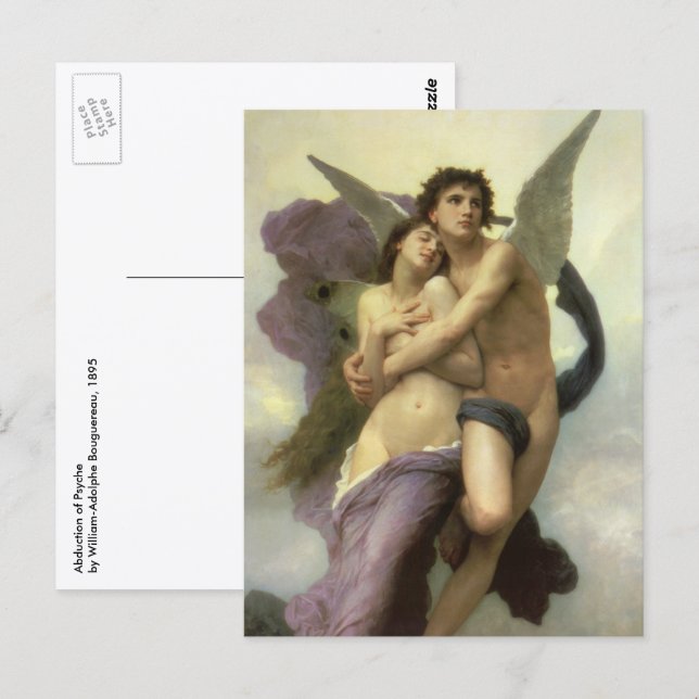 Abduction (aka Ravishment) of Psyche by Bouguereau Postcard (Front/Back)