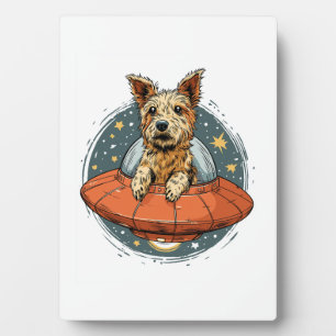 Abduction Dog � UFO Beaming Pup Plaque