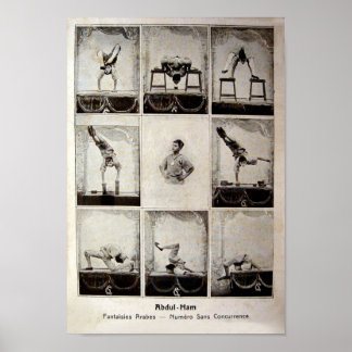 Abdul Ham Vintage Circus Poster