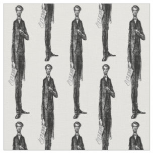 Abe Abraham Lincoln American Republican President Fabric