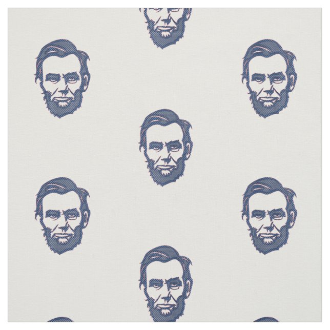 Abe Abraham Lincoln American Republican President Fabric (Swatch)